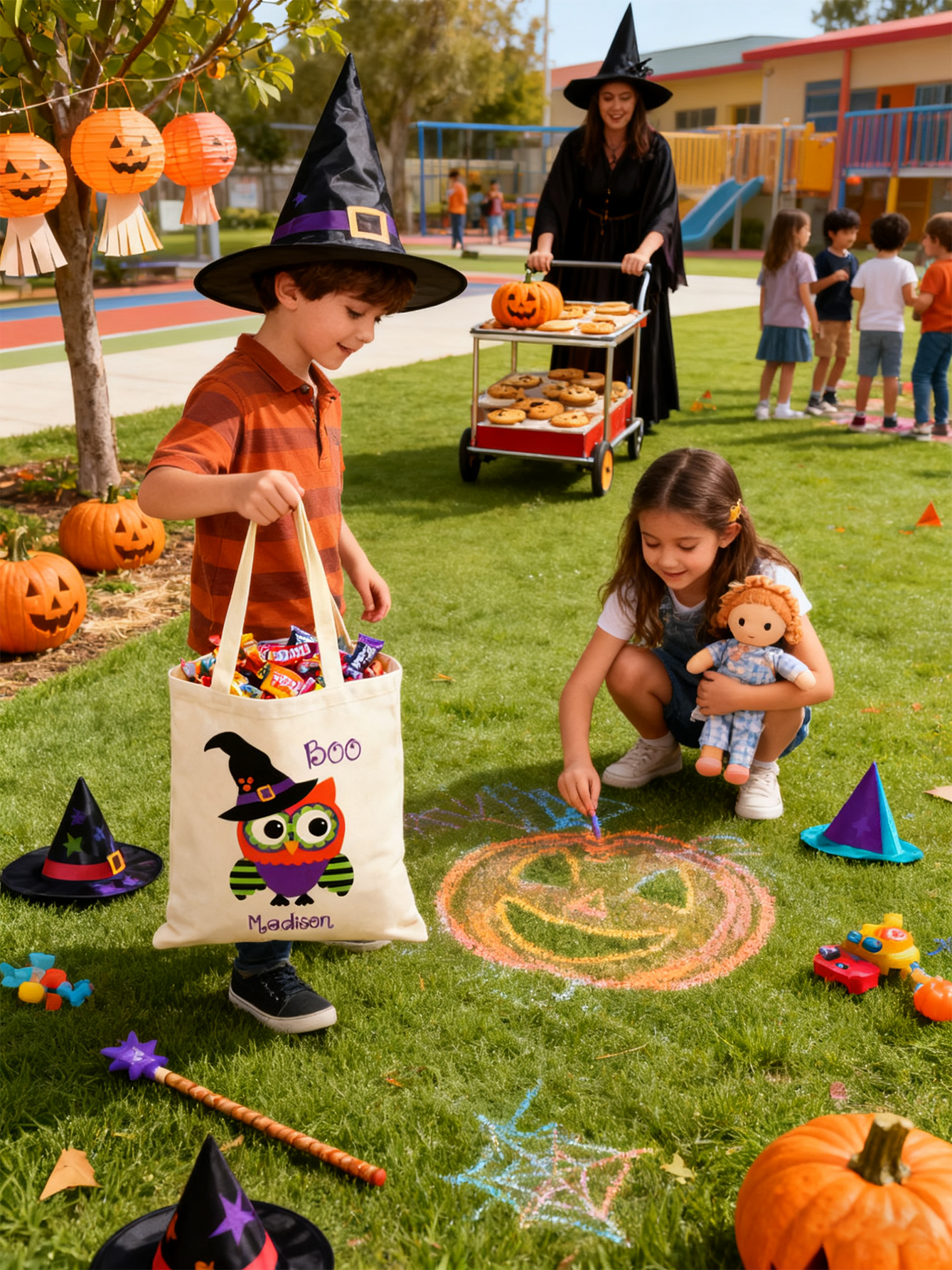 Personalized Halloween Owl Candy Bag